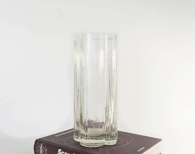 Vintage Finnish "Cloud" Glass Vase by Markku Salo – 1980s Nuutajärvi Arabia