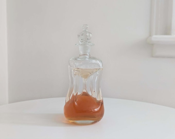 Vintage Holmegaard Kluk Kluk Decanter – Danish Modern Glass Bottle, Crown Stopper