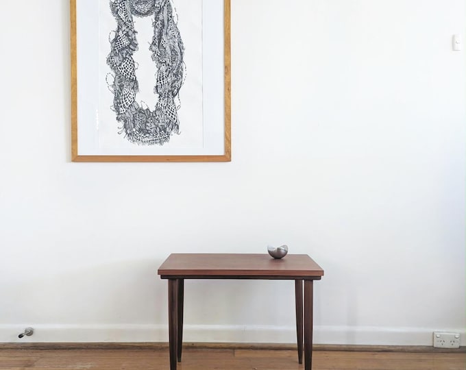 Vintage Mid Century Danish Style Teak Side Table / Coffee Table - Pencil Legs  Pickup only Elwood Or Cbd Melbourne