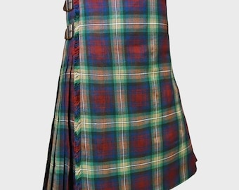 Isle of Skye Tartan Kilt in Traditional 8 Yard Style for Men’s Highland Wear