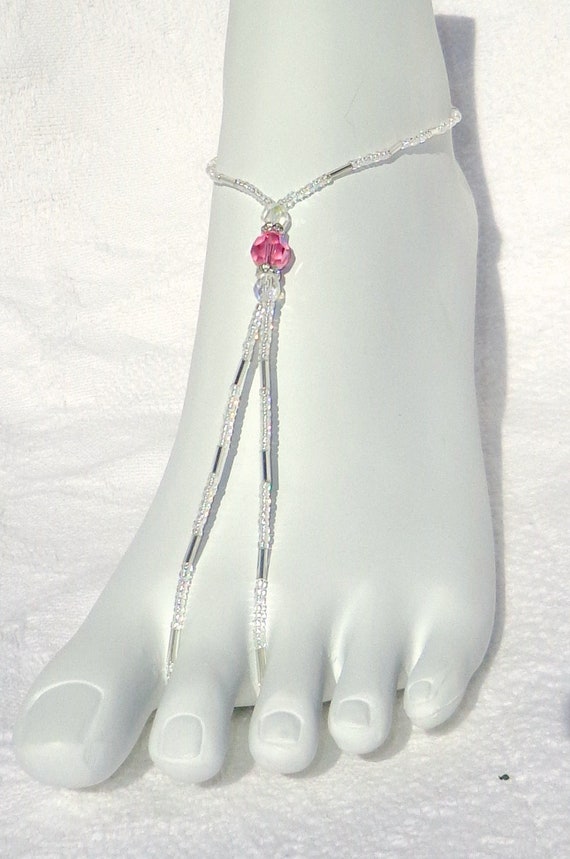 Items similar to Wedding sandal foot jewelry accent custom to your