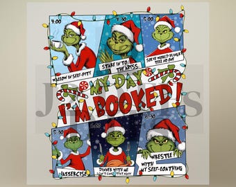Estoy reservado, grinch, navidad - DTF Transfer