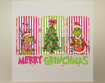 Feliz Navidad con el Grinch - Transferencia DTF