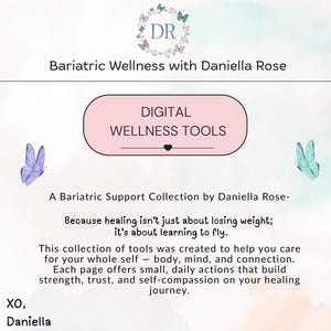 Digital Bariatric Wellness Tools Packet, Bariatric Planner, RNY Surgery Tracker, Digital Download, Gastric Bypass Recovery Tools, Hydration
