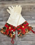christmas/poinsettias/dish gloves