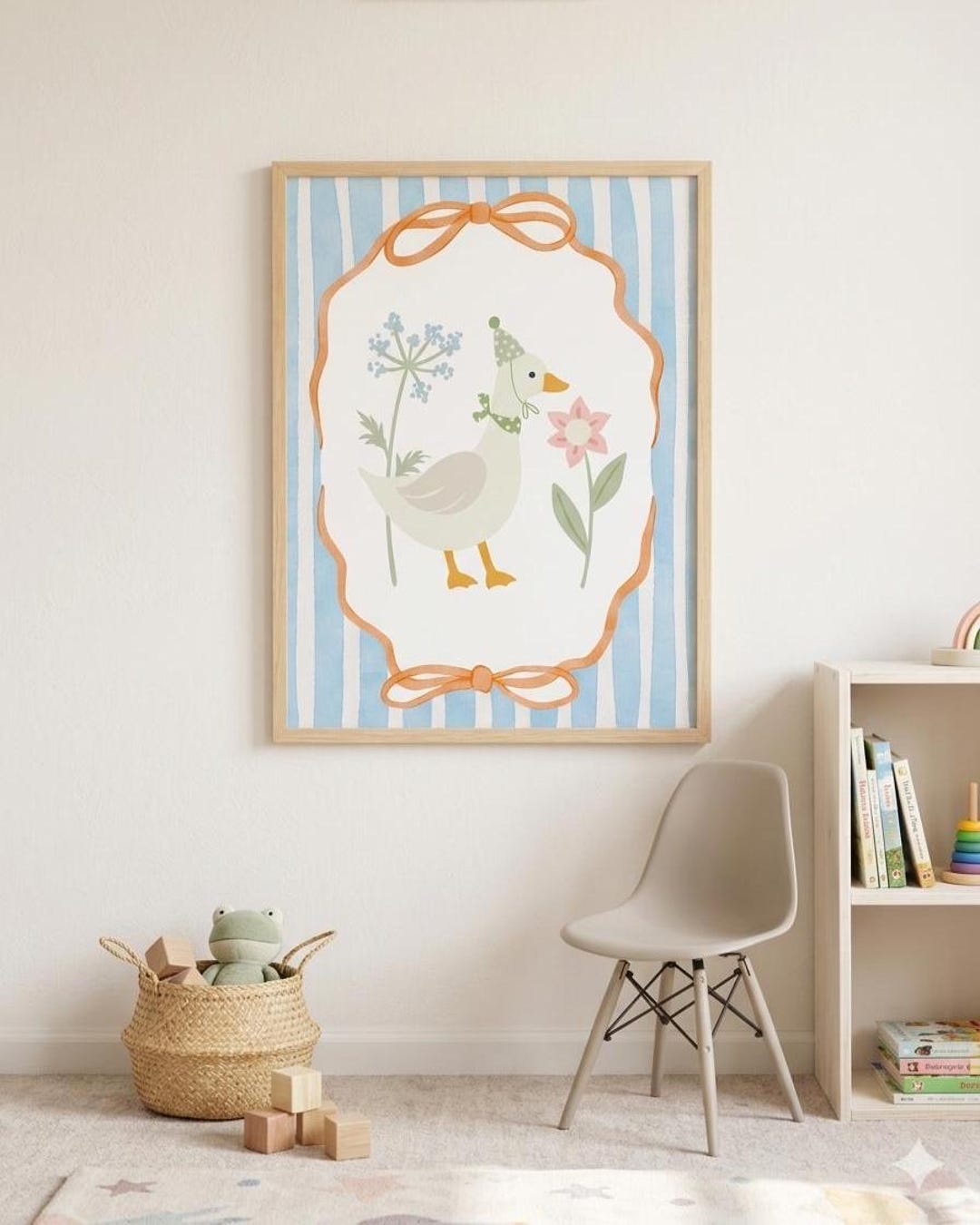 Baby Boy Nursery Wall Décor Silly Goose Digital Wall Art Printable ...