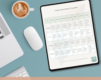 Calm Home Reset Kit: Printable Planner, Routine Tracker (Digital Download)