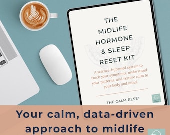 Perimenopause & Menopause Tracker Printable | Hormone and Sleep Reset Kit | Digital Wellness Download