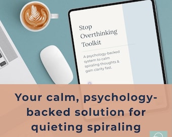 Anxiety Relief Toolkit Printable | CBT Worksheets (Digital Download)