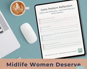Perimenopause Clarity Worksheet | Midlife Emotional Check-In (PDF)