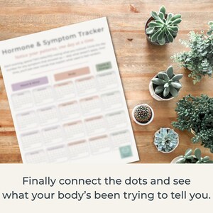 Perimenopause & Menopause Tracker Printable | Hormone and Sleep Reset Kit | Digital Wellness Download image 3