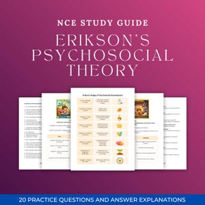 Eriksons Stufen der psychosozialen Entwicklung Studienführer | NCE Prep | GEKE Prüfungsnotizen | Beratung & Biologie-Studenten