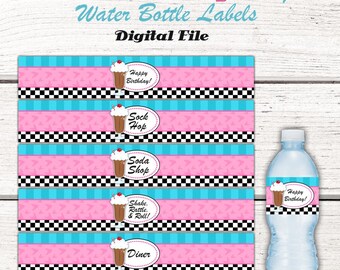 1950 S Birthday Party Menu 50 S Fifties Sock Hop Etsy