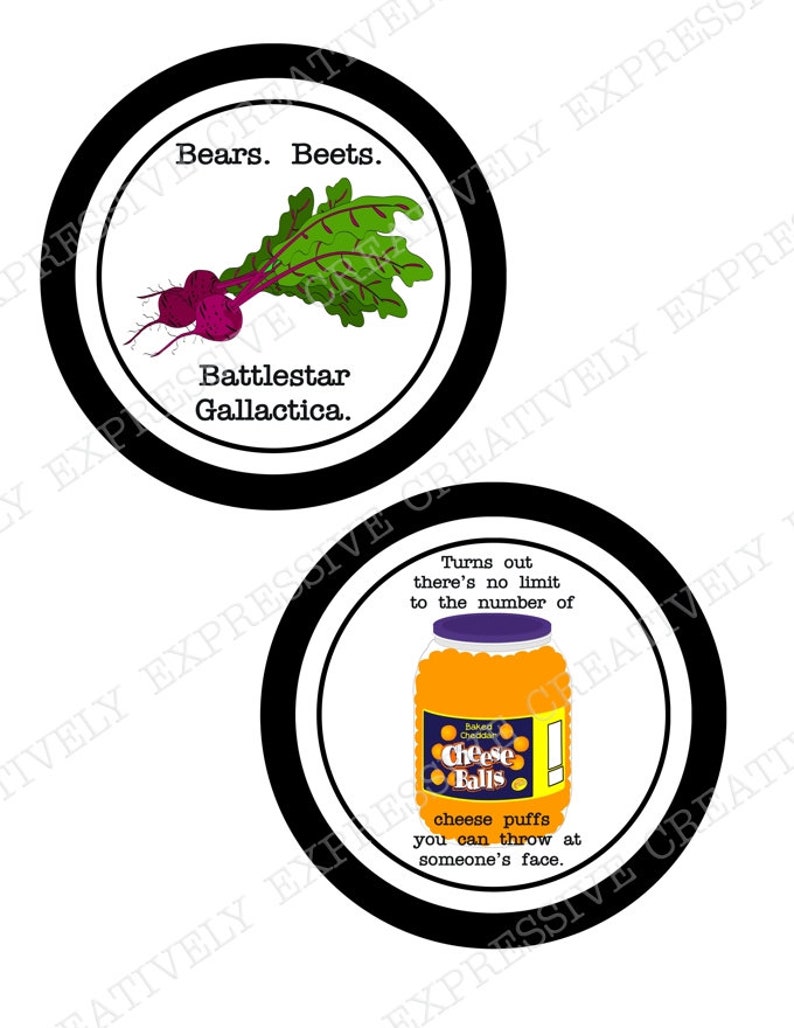 The Office INSPIRED Centerpiece Circles. Office Party Circles. Etsy