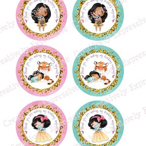 Princess Birthday Party. Princess Baby Shower. Little Princess. Favor Tags. Thank you tags. Treat tags. Treat bags. Party Favor Tags image 4