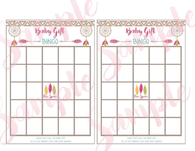 Boho Baby Shower Games Package. 8 Printable Baby Shower Games. - Etsy