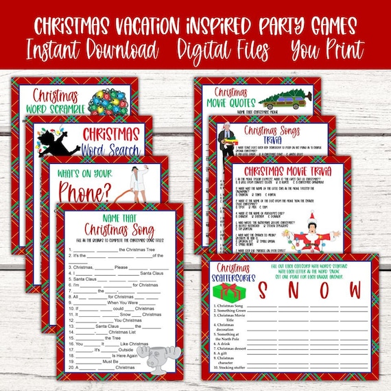 Christmas Vacation Party Games 