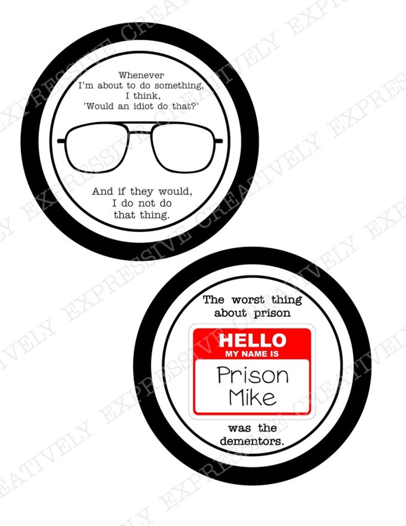 The Office INSPIRED Centerpiece Circles. Office Party Circles. Etsy