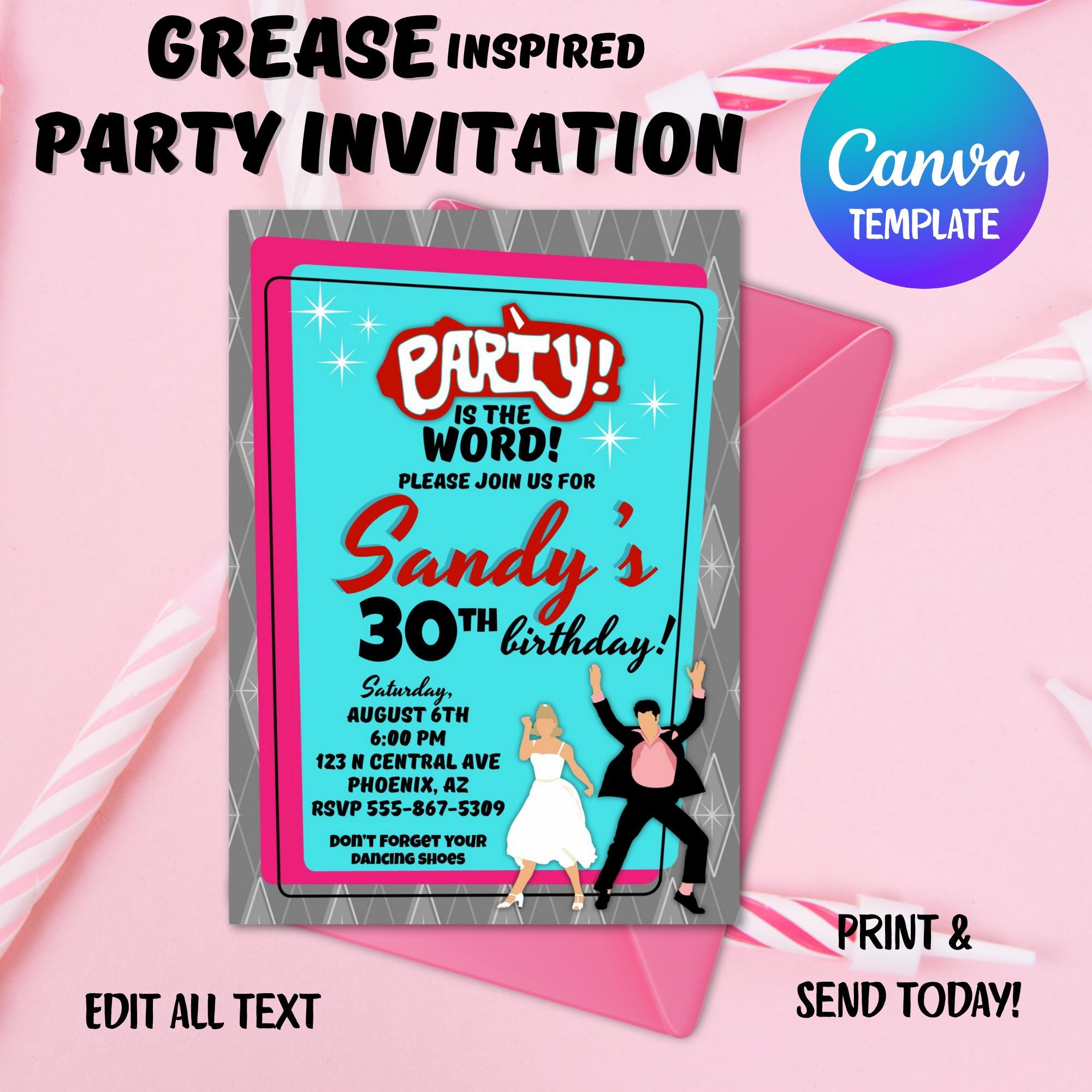 Grease invitations España