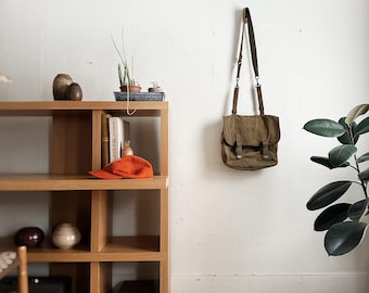 Vintage canvas bag US military messenger bag WW2