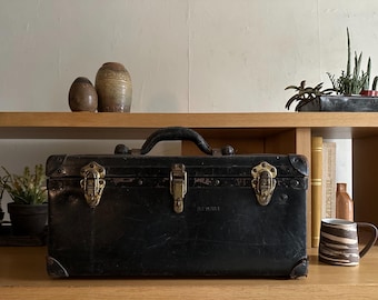 vintage tool box BELL SYSTEMS art & craft organizer storage box farmhouse decor