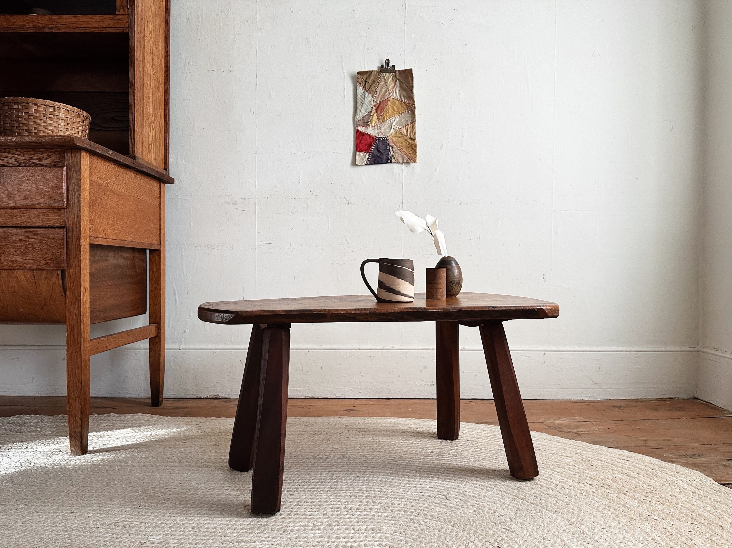 Vintage Mid Century Coffee Table Live Edge Coffee Table Tunbridge