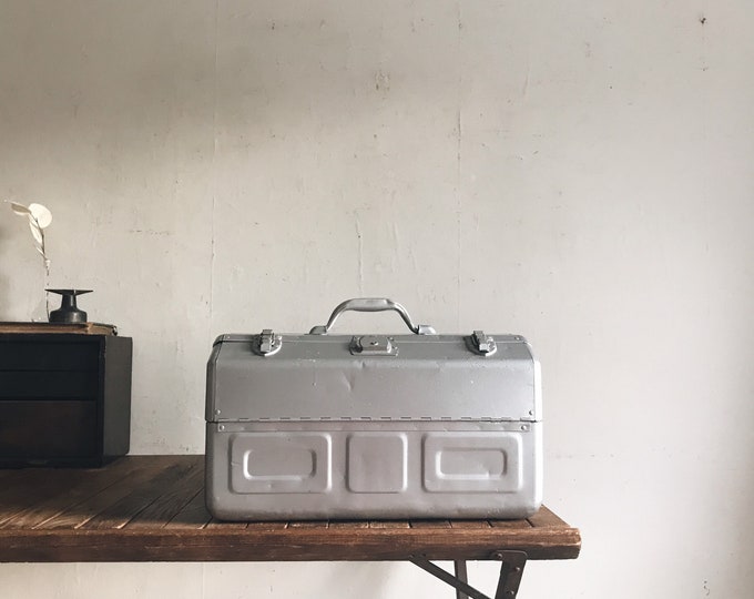 Tool Box, Craft Organizer, Storage Box, Art Supply Box, Metal Tool Box