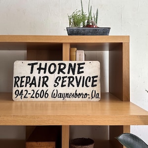 Vintage sign antique advertising wall decor rustic farmhouse cottage camp & cabin home decor