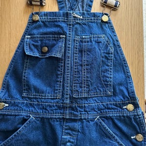 vintage denim overalls American workwear UNION MADE OSHKOSH 28 x 30