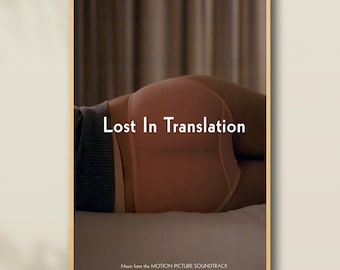 Póster clásico de la película Lost in Translation, coleccionable para aficionados al cine, póster vintage, decoración del hogar, arte mural, póster de regalo.