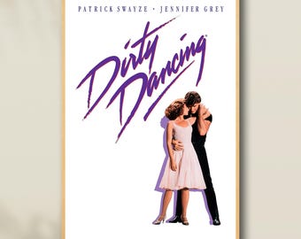 Póster clásico de Dirty Dancing, coleccionable para aficionados al cine, póster vintage, decoración del hogar, arte mural, póster de regalo.