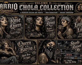 Leyendas del Barrio - Paquete de láminas de arte chola / (Descarga digital)