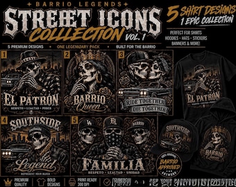 Barrio Legends – Colección Iconos de la Calle Vol. 1 Paquete de Láminas / (Descarga Digital)