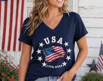 USA 1776-2026 Comfort Colors Tee, America 250th Anniversary, Semiquincentennial Celebration Tee, Patriotic Apparel, Fourth Of July Outfit