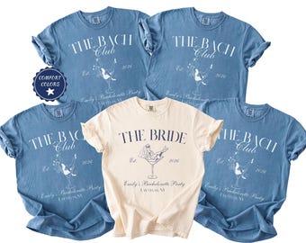 Comfort Colors® Personalized Bachelorette The Batch Club Shirts, Bach Era Shirts, Bach Trip Version, Bridal Era Tshirt, Show Girl Bach Party