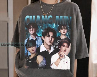 Vintage Changbin Stray Kids 90s Graphic Tee, StrayKids Kpop World Tour Merch Shirt