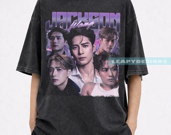 Limited Jackson Wang Vintage Bootleg Shirt, Kpop Fan Graphic Tee, Retro Rapper Shirt