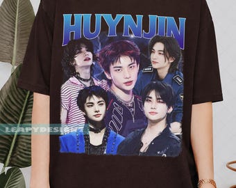 Vintage Hyunjin Stray Kids 90s Graphic Tee, StrayKids Kpop Retro Idol Shirt, SKZ Merch