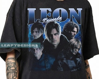 Leon Kennedy Requiem Vintage Shirt, Retro 90s Game Shirt, Streetwear Unisex T-Shirt