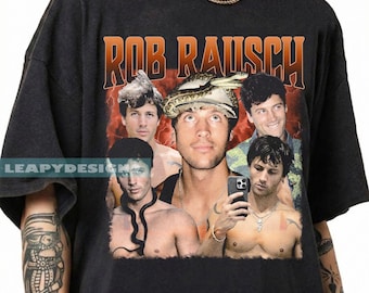 Camiseta vintage con estampado de collage de Rob Rausch, camiseta para fans del reality show Love Island