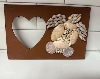 Seashell frame. Three available. Flamingos, Crab, Sea Turtle.