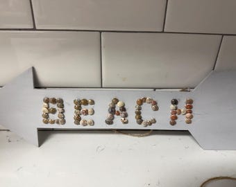 Seashell Canvas Board Art. Two Different Variations Available.