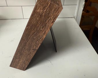 Shadow box made with Painted Sand Dollar shells. Could be hung up on wall or displayed. Makes a great gift and could be used in any room!