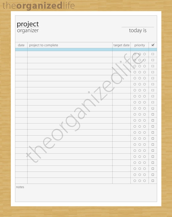 Project Organizer PDF 