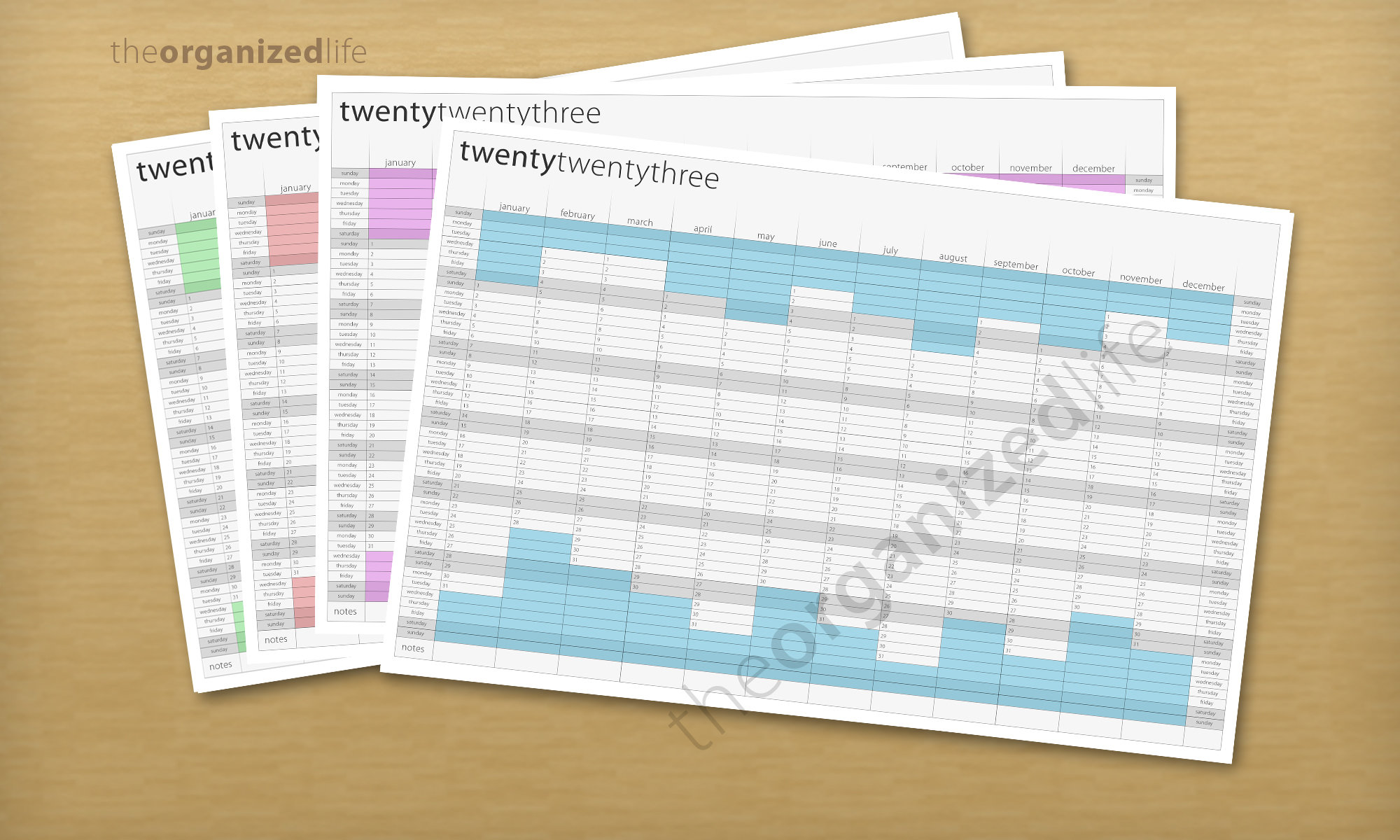 2023 Wall Calendar Printable PDF Etsy Canada