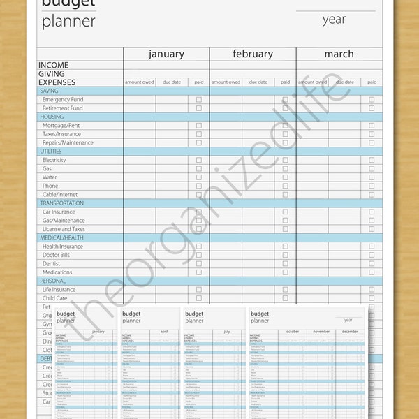 Budget Planner - PDF