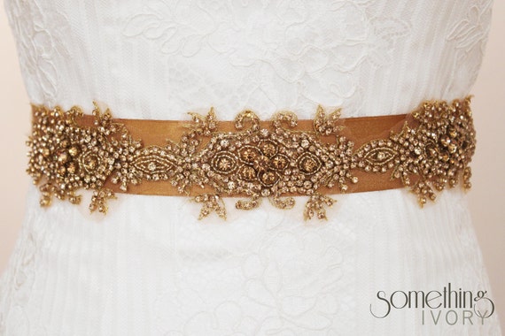 vintage bridal sash