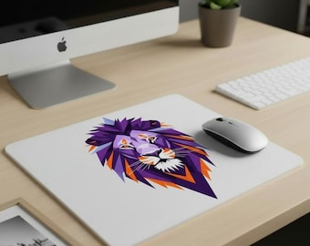 Purple Geometric Mouse Pad