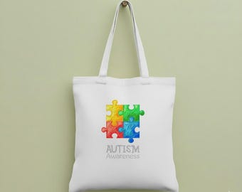 Autism Awareness Canvas Bag