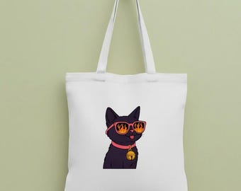 Funny Cat Canvas Bag